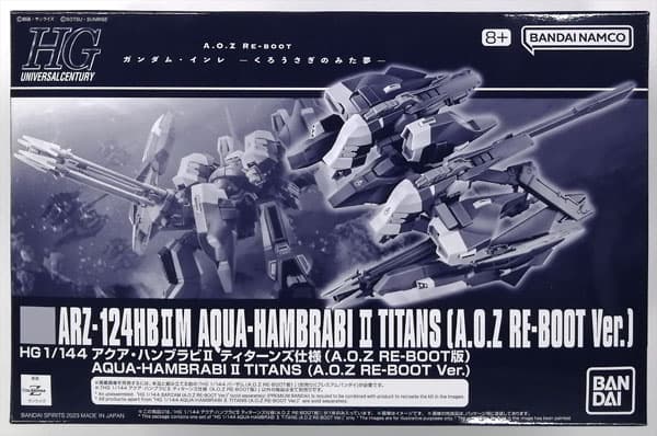 HG 1/144 Aqua Hambrabi II Titans Specs (A.O.Z RE-BOOT Edition) (Hobby Online Shop Exclusive)